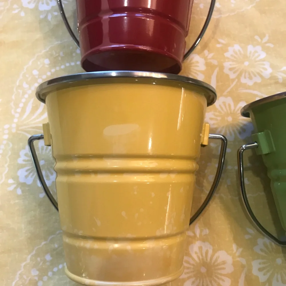 Pottery Barn Enamel Pails